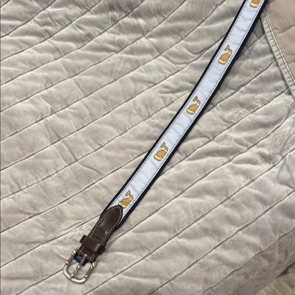 Vineyard Vines Brown and Blue Kids Belt